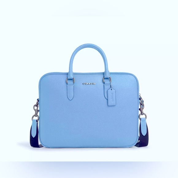 Coach Bundle- Light Blue Liam Compact Brief & Notebook Set - Picture 2 of 6